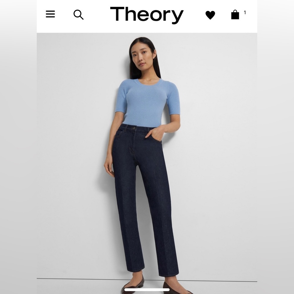 Theory $175 NEW WITH TAGS Jeans, Dark Denim, Size 25